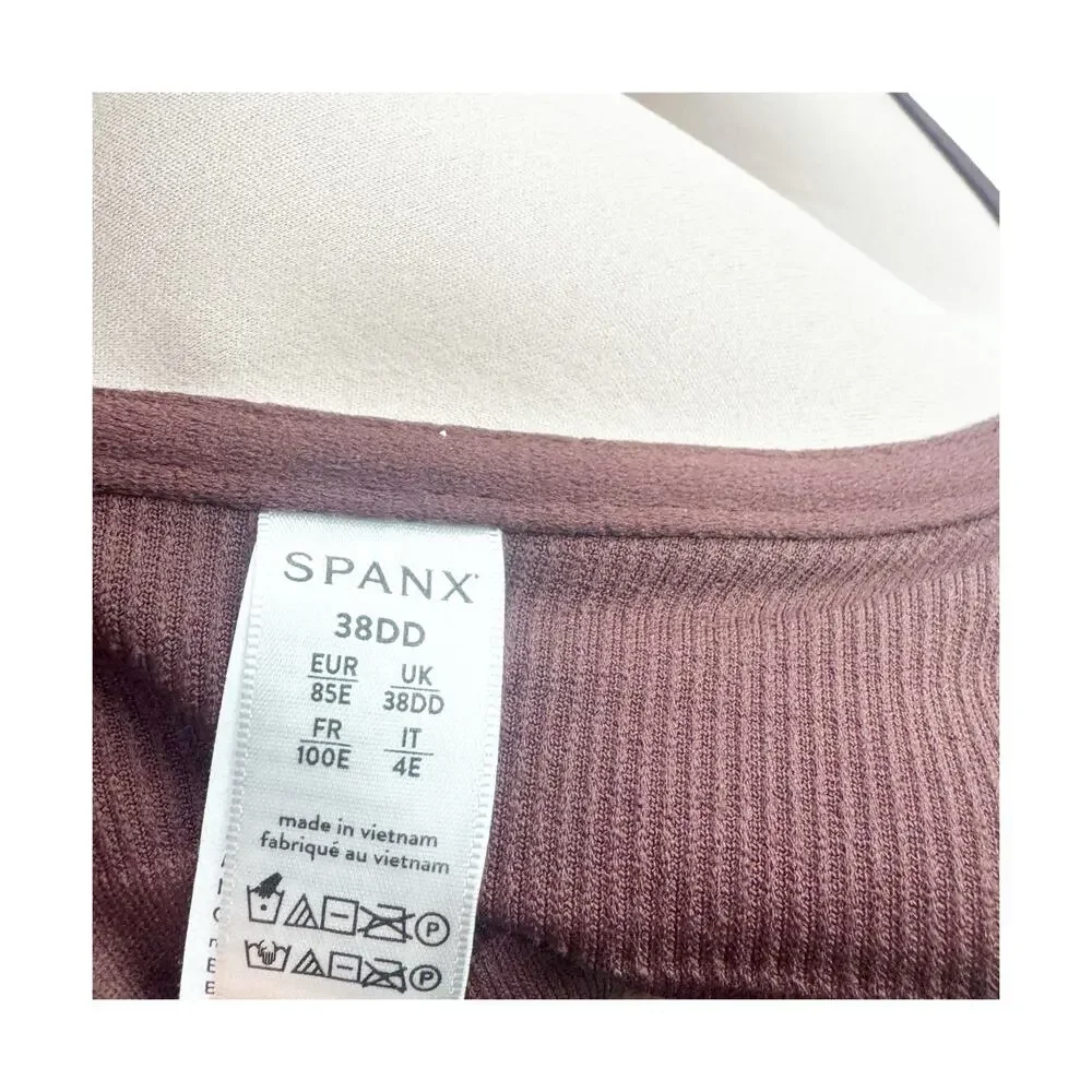 Spanx BRA-LLELUJAH Illusion Lace Full Coverage Bra Champagne Beige Size 38DD NWT